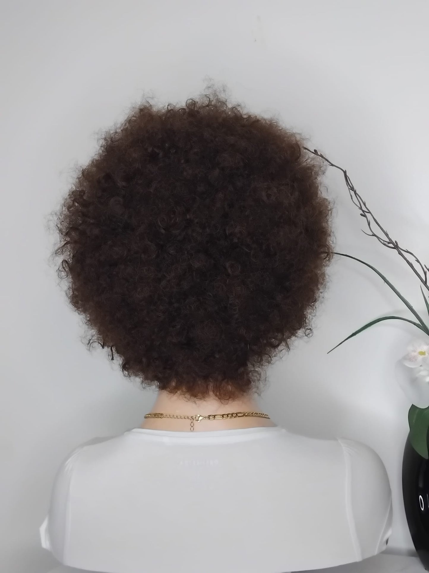 Perruque afro couleur n4 ,couleur comme sur la photo