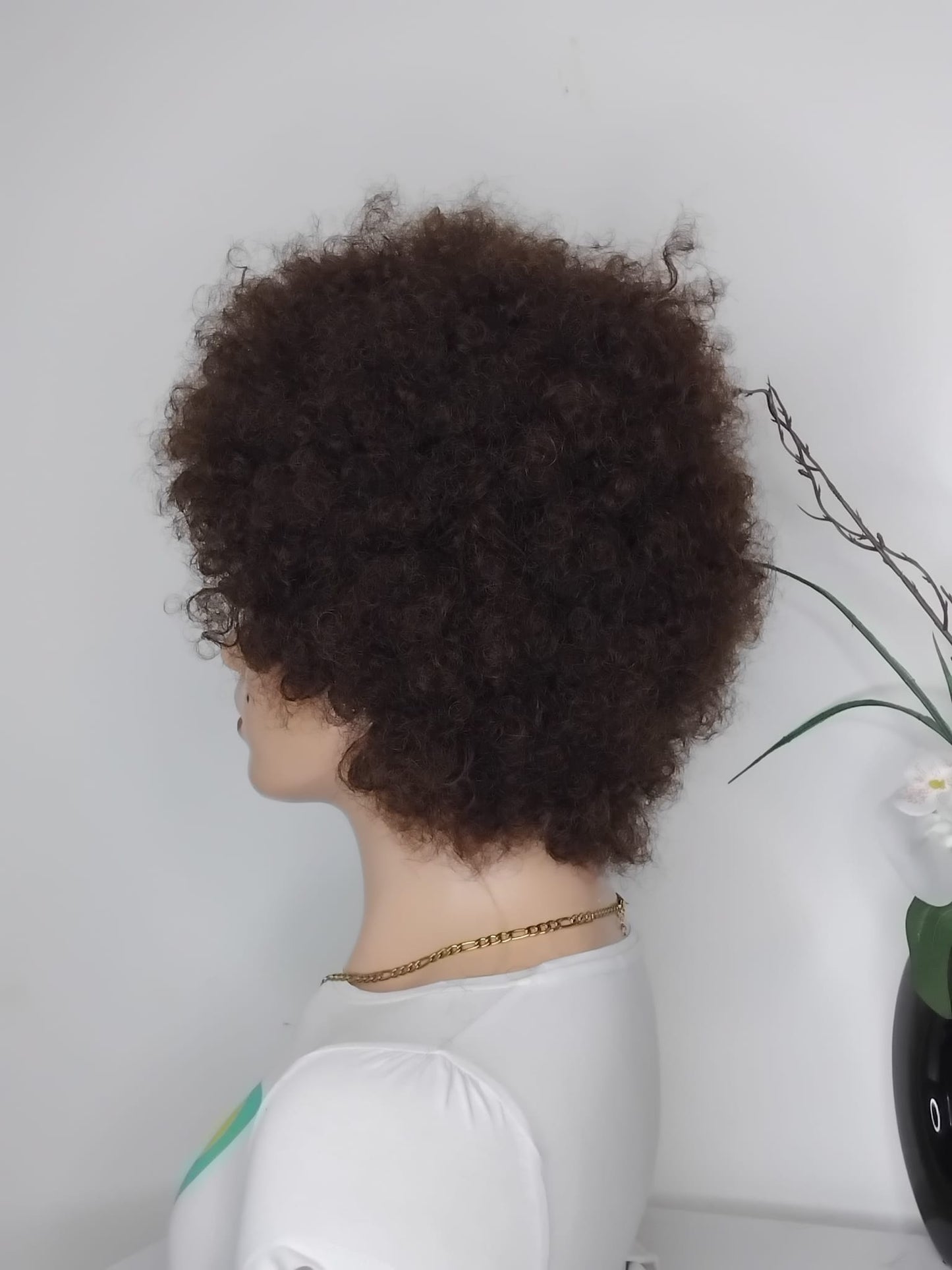 Perruque afro couleur n4 ,couleur comme sur la photo