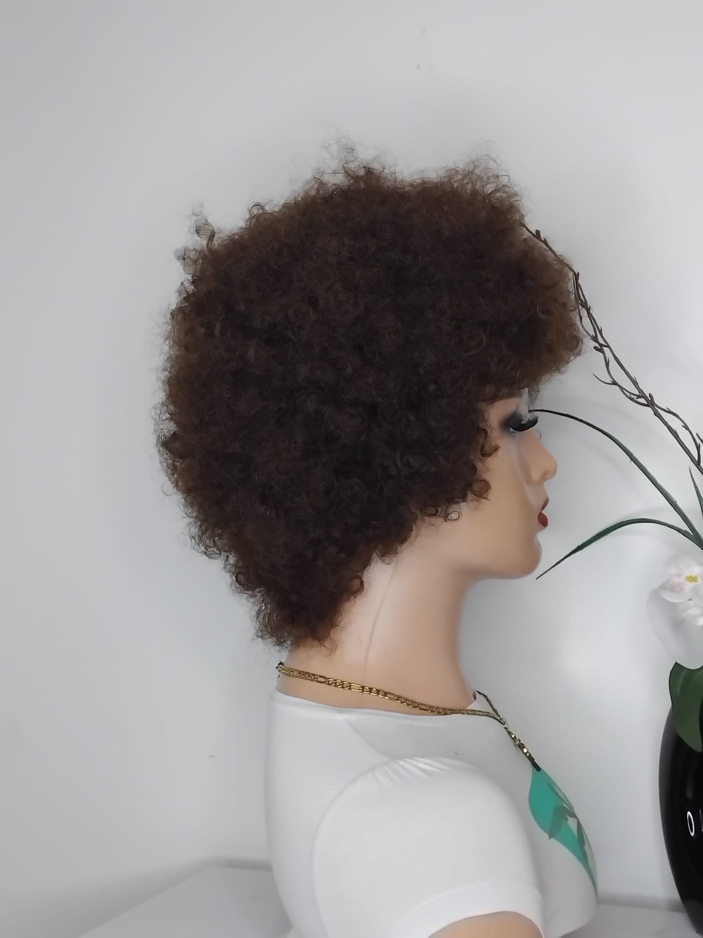 Perruque afro couleur n4 ,couleur comme sur la photo