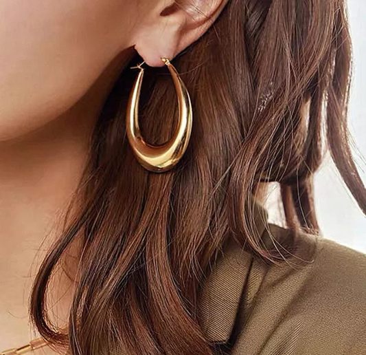 Boucles d'oreille en acier inoxydable