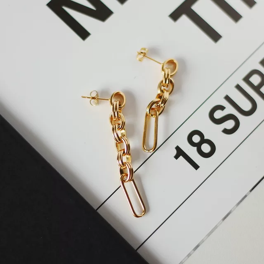 Boucles d'oreille en acier inoxydable