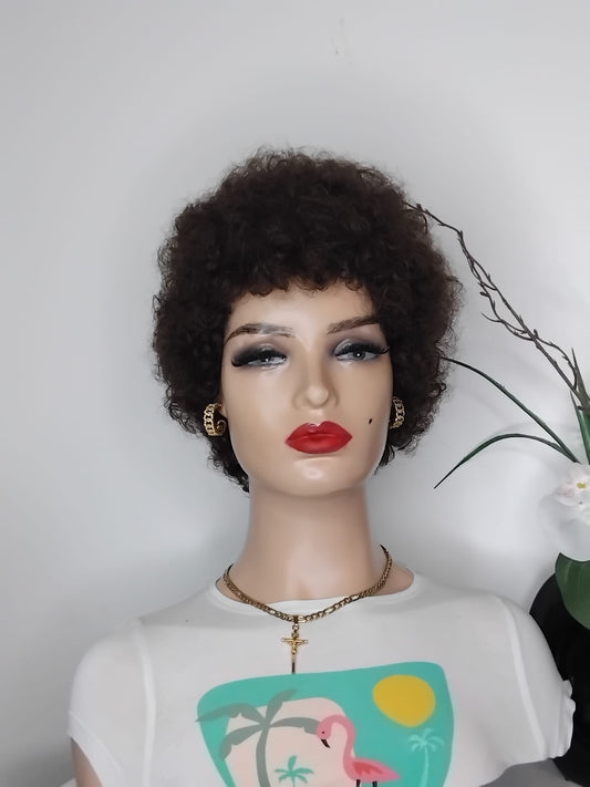 Perruque afro couleur n 4  ,couleur comme sur la photo